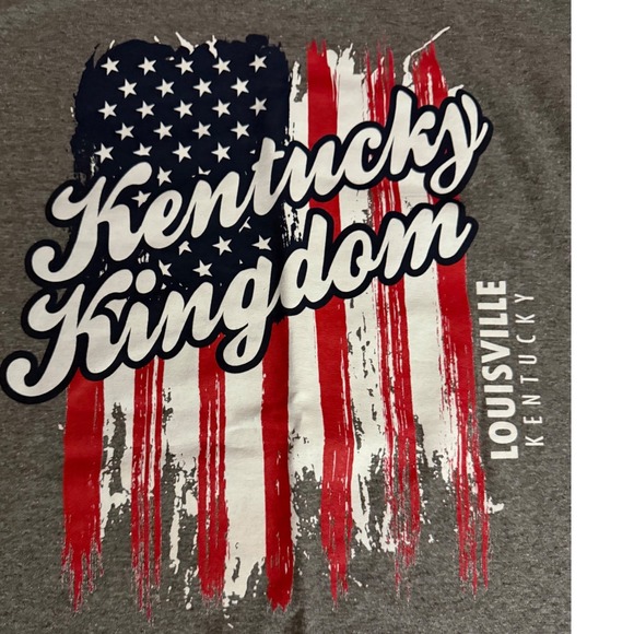 Gildan Kentucky‎ Kingdom Louisville USA Flag Graphic T Shirt Medium - Picture 3 of 7